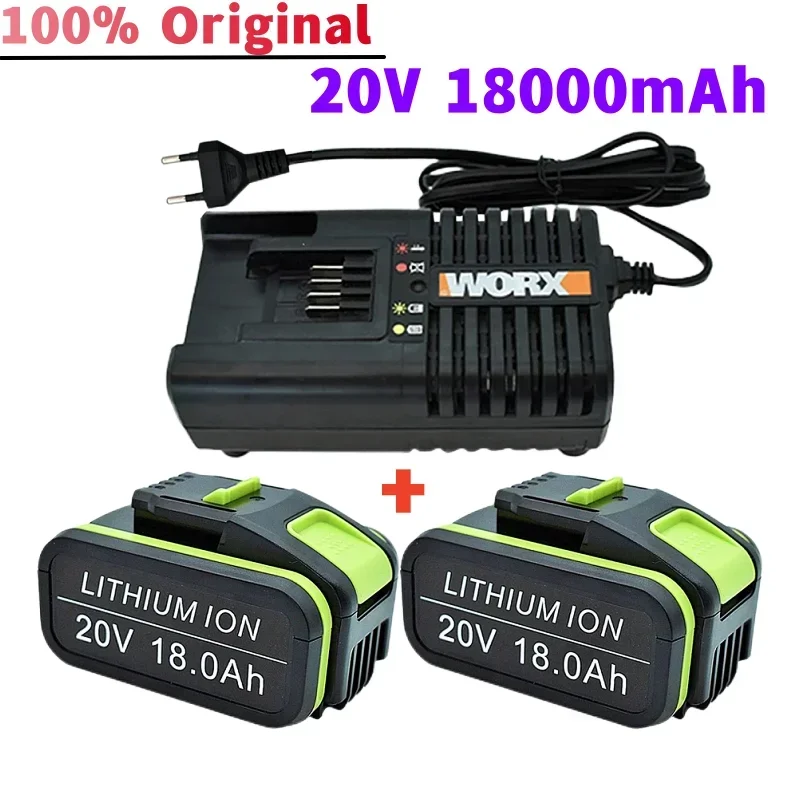 18.0 Ah 20V Lithium Ion Replacement Battery For Wrx WA3551 WA 3551.1 WA3553 WA3641 WG629E WG546E WU265 For Worx Power Tools