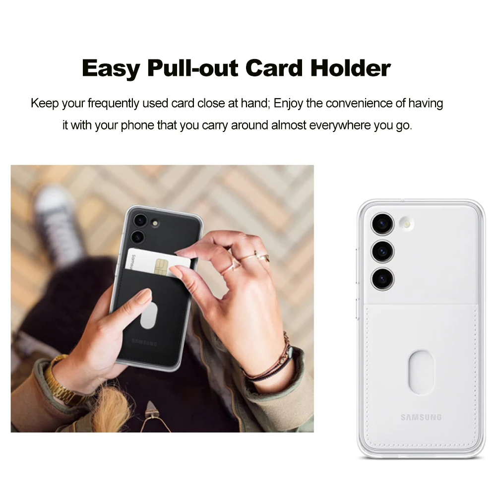 Premium Scratch-Resistant Frame Card Slot Smartphone Case