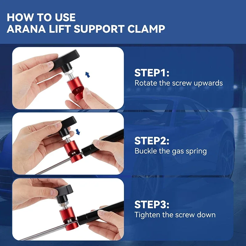 Car engine cover support rod Trunk pressure rod anti-slip fixing tool lift anti-clamp auto parts