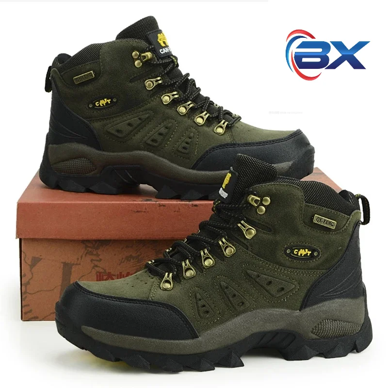 Outdoor Waterproof Hiking Boots Men Women Winter Shoes Walking Climbing Hiking Shoes Mountain Sport Boots Hunting Mens Sneakers