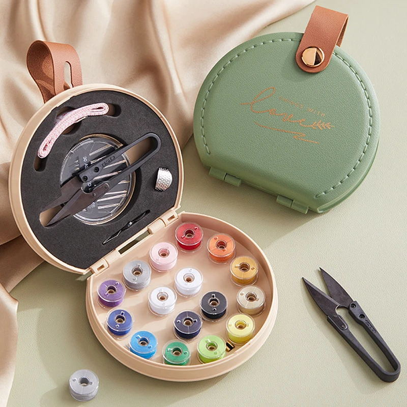 

Portable Sewing Kit, Travel Sewing Kits for Adults Supplies Repair Project Kit Needle Family Mini Sewing Thread Accessories
