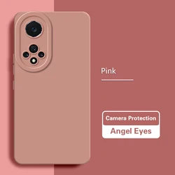 Custodia per telefono in silicone liquido premium, protezione per obiettivo, design semplice e morbido