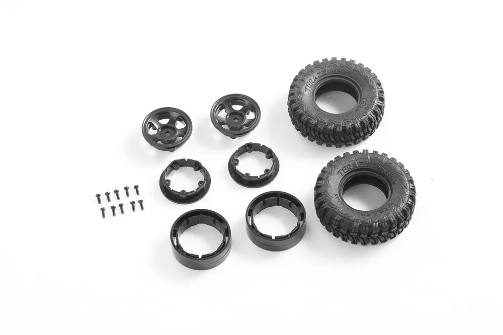 FMS 1:18 11831 Land Cruiser 80 FCX18 LC80 Wheel set C2325