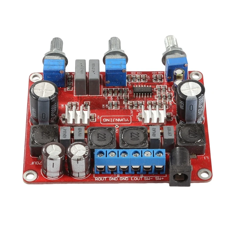 TPA3123 오디오 보드 모듈 DC12-24V 2.1 트리플 채널 앰프 보드, 2x25w + 50W 서브우퍼 모듈 내구성