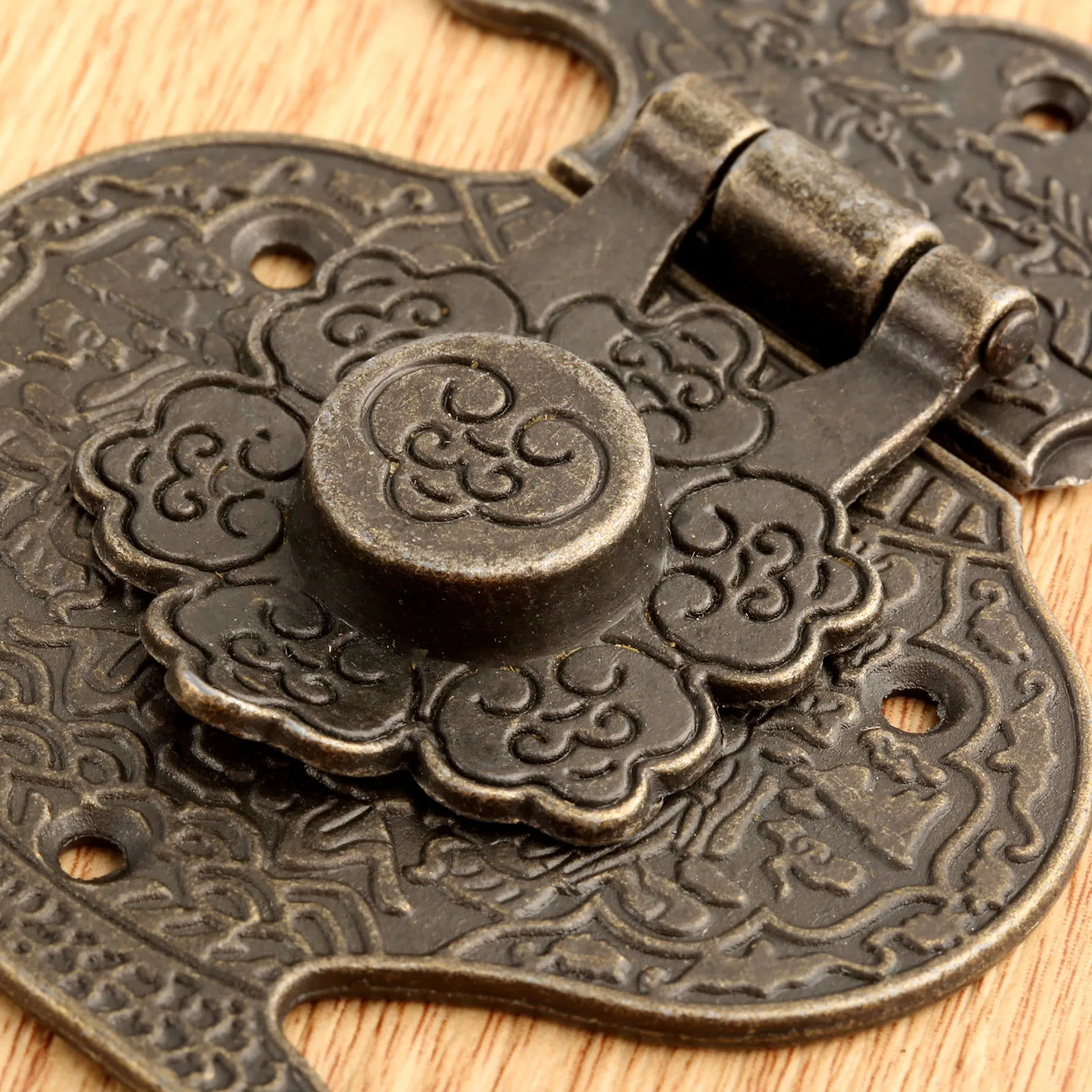 1pc Antique bronze Box Latch Clasp Decorative Hasp Lock Latch Buckle for Jewelry Wood Case Drawer