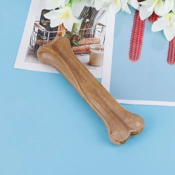 8 Inch Teeth Clean Stick Non-Toxic Creative Dog Chews Toys Anti-bite Leather Chew Bone for Small Medium Large Dog