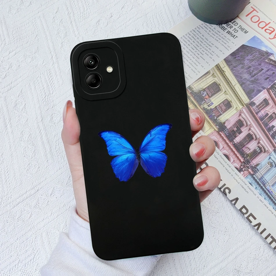 thumbnail image 1 of For Samsung Galaxy A04 A04E A04S Phone Case Cat Camera Protection Liquid Silicone Back Cover For Samsung A 04 E S Bumper Shell, 1 of 5