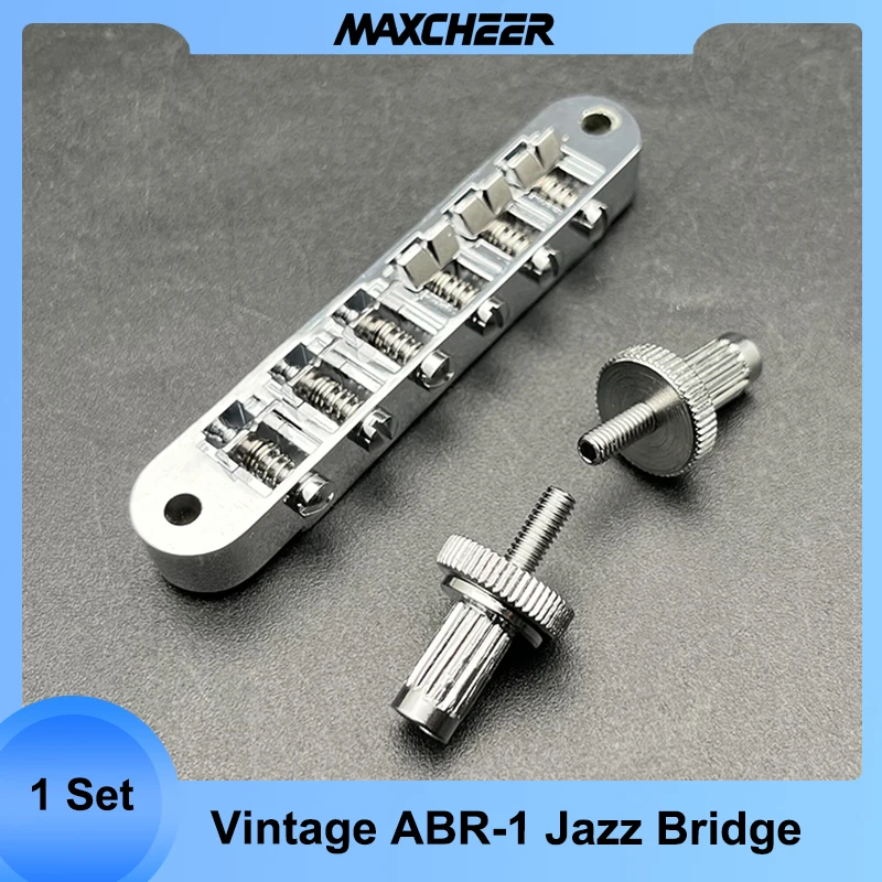 

Adjustable Vintage ABR-1 Jazz Bridge for Electric Guitar Chrome