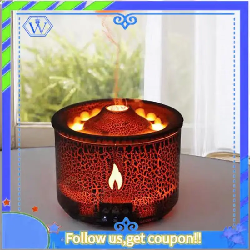 Easy To Use Flame Full Of Cracks Small Volcano Household Sprayer Fragrance Machine Silent Aroma Deodorizer
