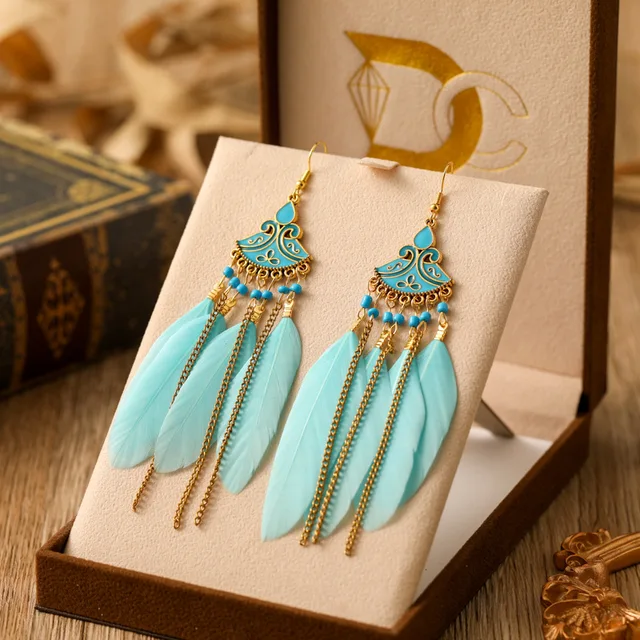 Bohemian Style Green Boho Earrings Bohemian Earrings 2025