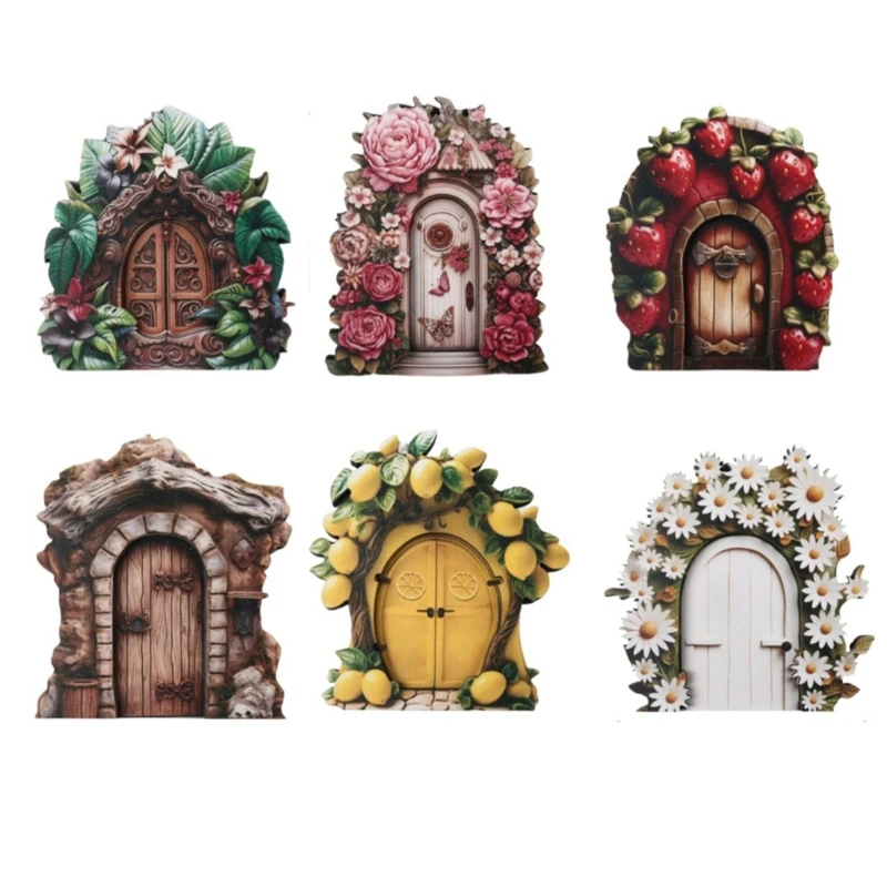 

Fairy Door for Kids Miniature Fairy Door Gifts Desk Miniature Door Decorations