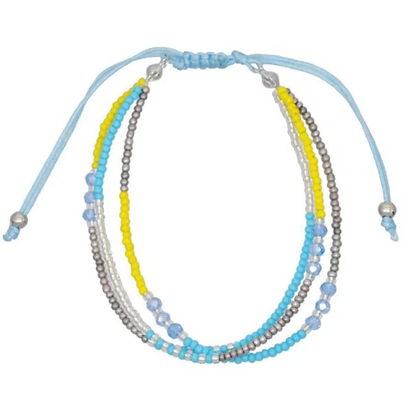 Boho Beaded Necklace & Bracelet Set – 3PCS Colorful Seed Beads, Turquoise Stone, For Women & Teens