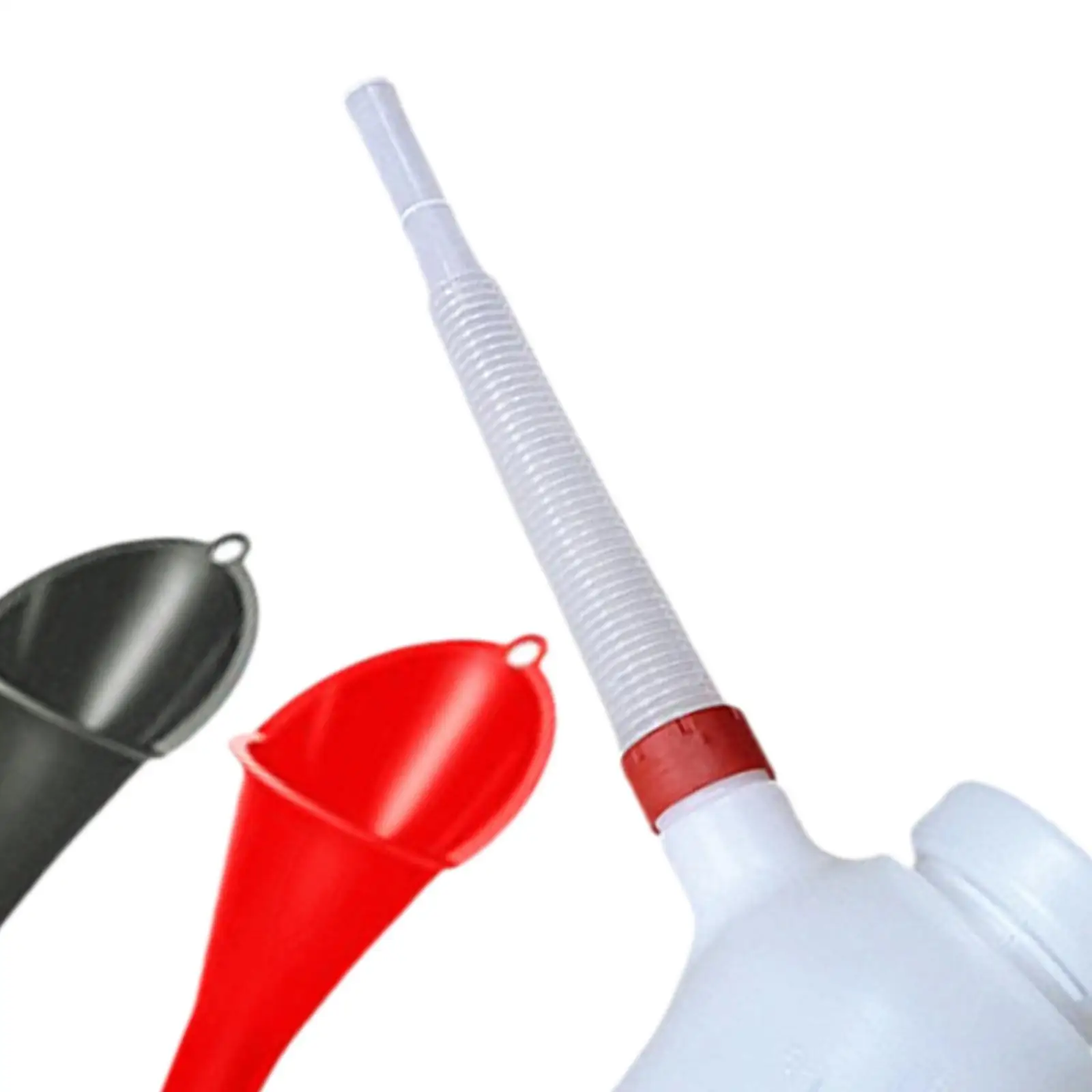 Oil Measuring Container with Scale 5L Oil Funnel Set with Cap Jug Car
