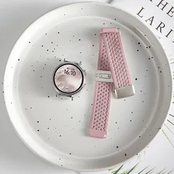 Versatile Silicone Smartwatch Strap - 22/20mm, Adjustable and Stylish - 20mm watch strap (Pink sand)