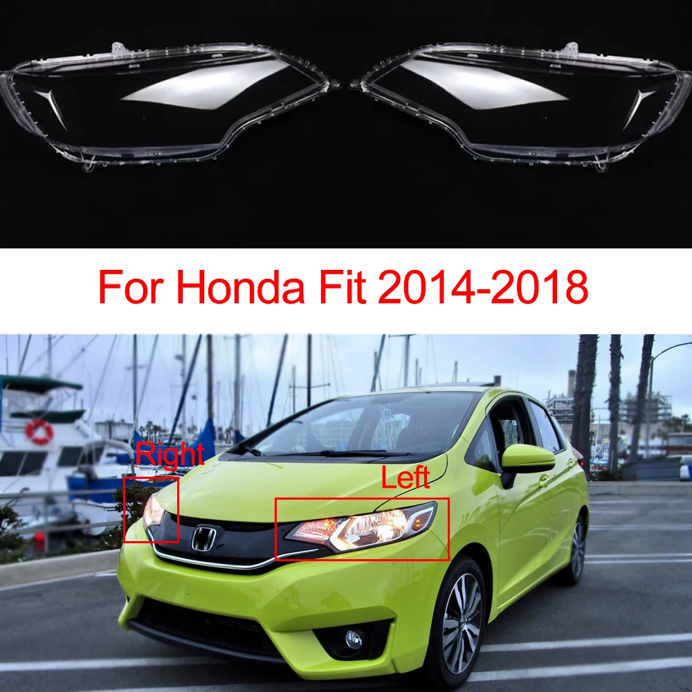 

Headlight Cover For Honda Fit 2014 2015 2016 2017 2018 Headlamp Shell Plastic Lens Cover Replace Original Car Accessories