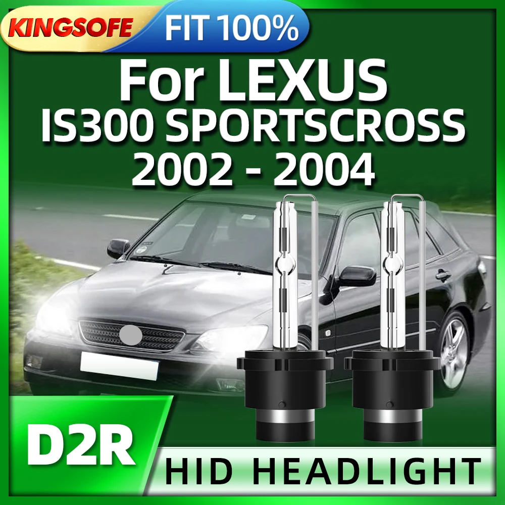 

Roadsun 2PCS 6000K HIgh brightness Car Headlights Xenon HID D2R Bulb For LEXUS IS300 SPORTSCROSS 2002 2003 2004