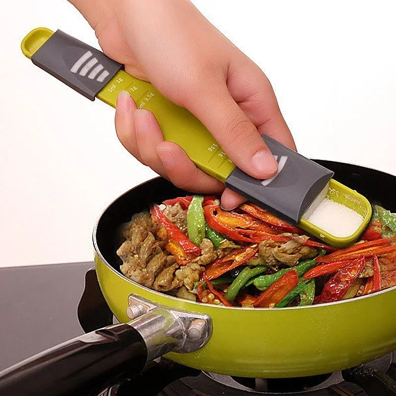 Eight Stalls Kitchen Scales Measure Cup Double And Adjustable Measuring Spoon For Salt Soup Coffee Tea Powder Kitchen Gadgets kitchen measuring spoons,measuring spoon set,electronic kitchen scale,electronic measuring spoon,measuring cup and spoon set