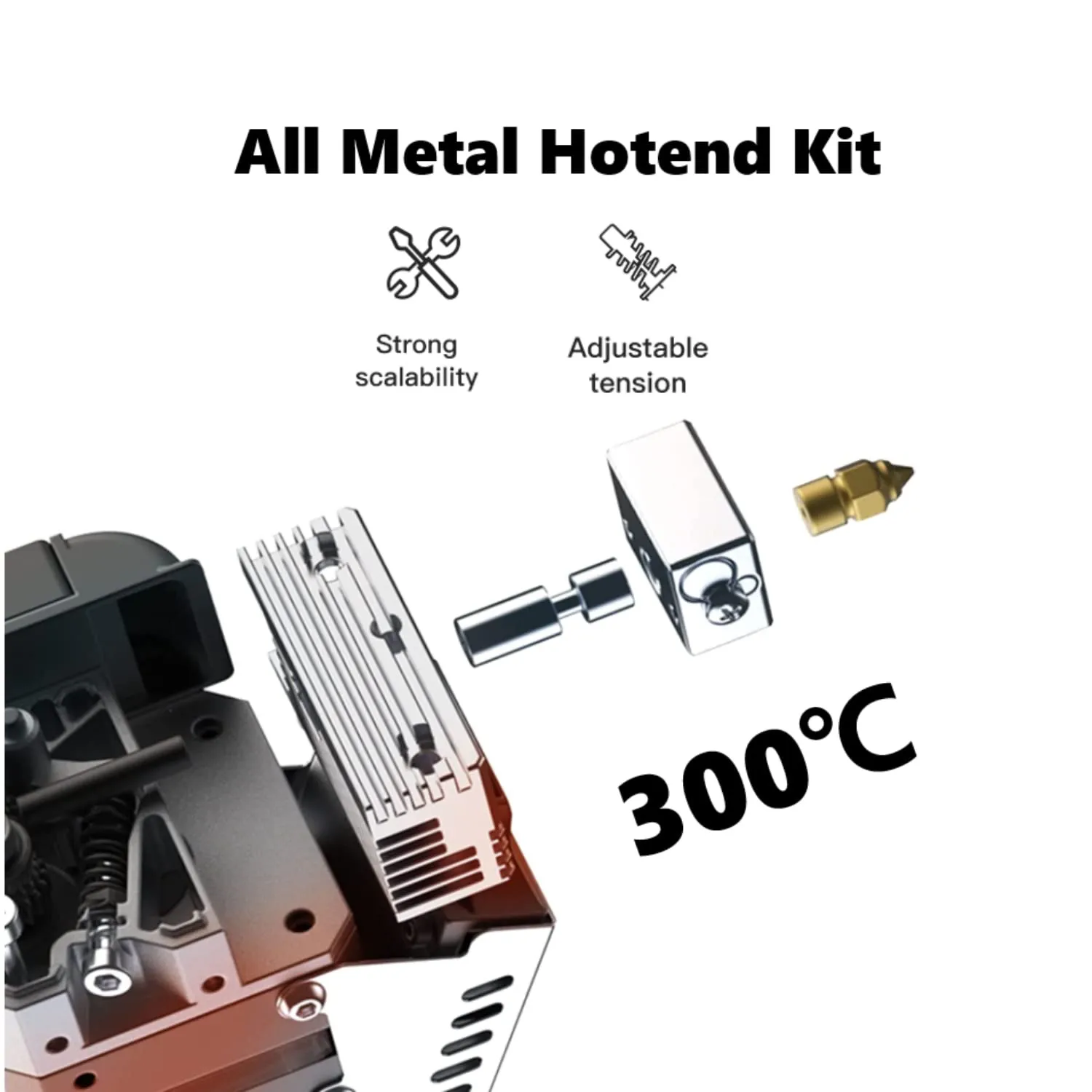 Creality Sprite 직접 드라이브 압출기 프로 키트 모든 금속 Ender 3/Ender-3 V2/Pro/MAX 3D 프린터 지원 BL Touch/CR Touch