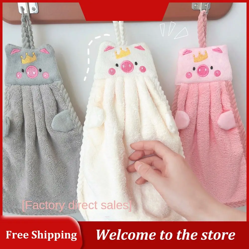 CuteHandTowelsKitchenBathroomHandTowelSuperAbsorbentMicrofiber