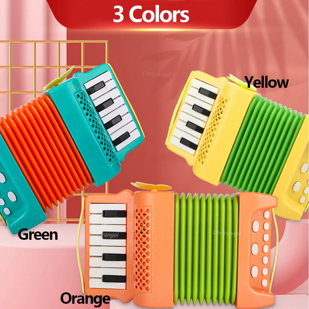 Accordion for Kids Musical Indoor and Outdoor Playing Musical Instrument Educational Toys Gifts for Toddlers Boys Girls 4