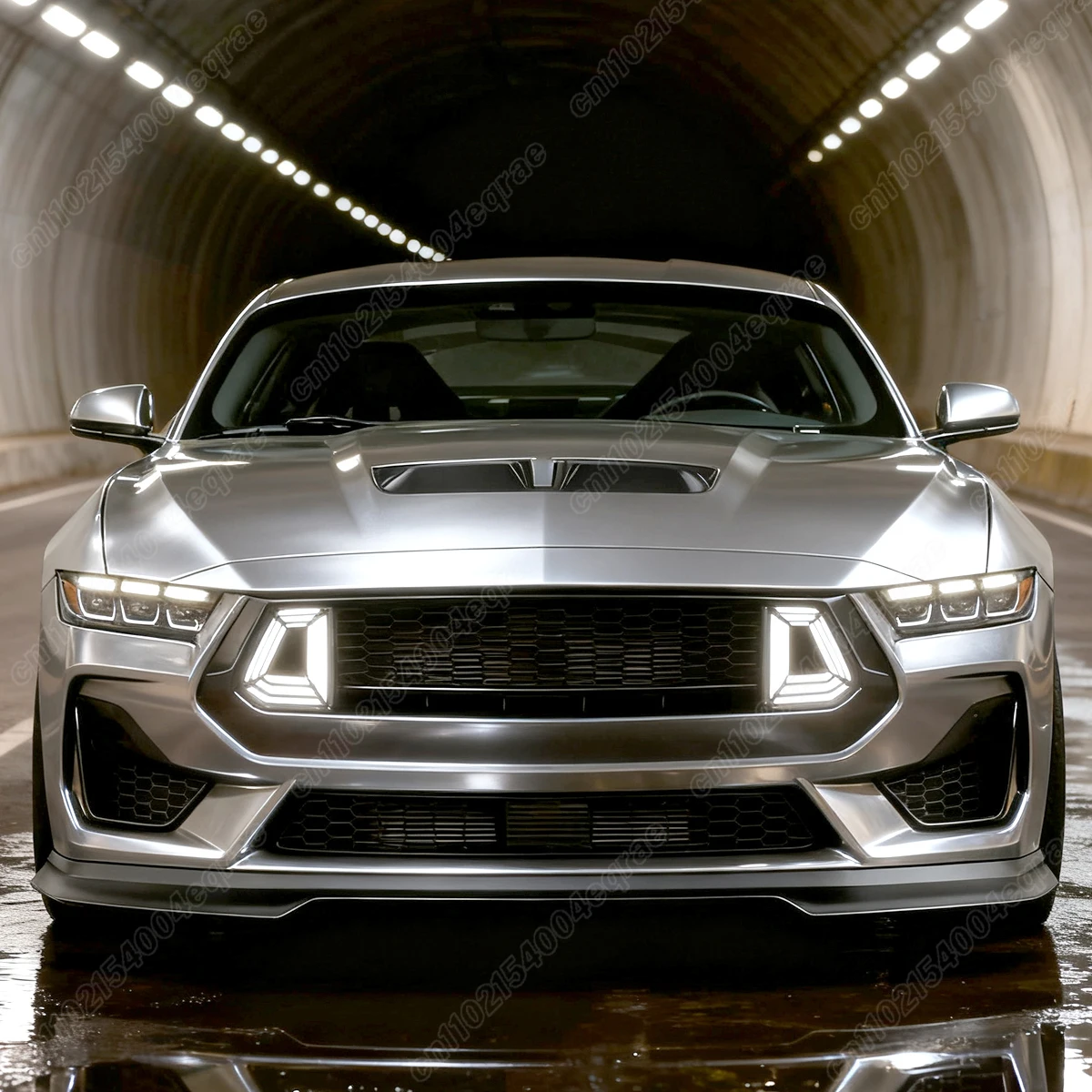 포드 머스탱 S650 GT 2024 2025 RTR 스타일 프론트 센터 로워 그릴 범퍼 그릴 바디 장식 개조 키트