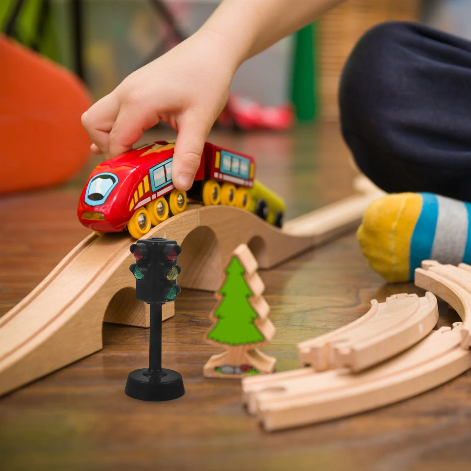 

Светофорный знак для детей, мини-светильник, модель для малышей, миниатюрный декор для детей, обучающий