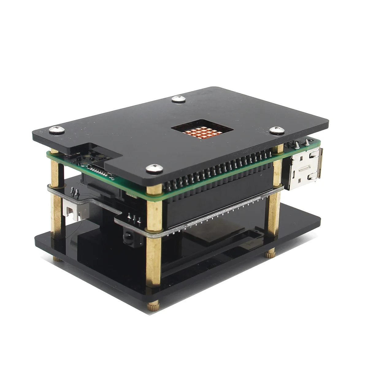 Raspberry Pi Case Universal Acrylic Stackable For Raspberry Pi 5 / 4 Model B / 3 B+ 3B 2B
