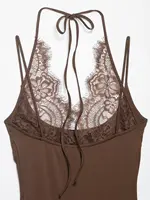 KONDALA 2026 Woman Sexy Night Party Pink Bodysuits Patchwork Lace Sleeveless Streetwear Slim Bodysuits Fashion Mujer Sheath Tops - Image 6