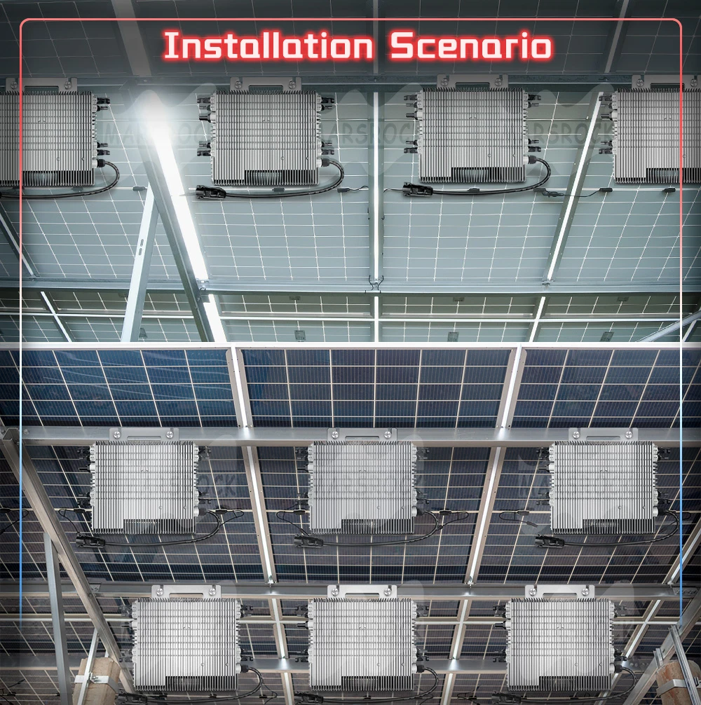 2000W Deye Inverter DC22-60V 230VAC PV Grid-on Microinverter with Built-In WiFi Function Max Connect 4PCS 400-600W