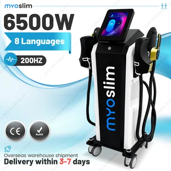 Myoslim 15 Tesla 6500W NEO Slimming Nova Fat Burning Muscle EMS Body Electromagnetic Stimulation Hiemt Pro Foldable Screen