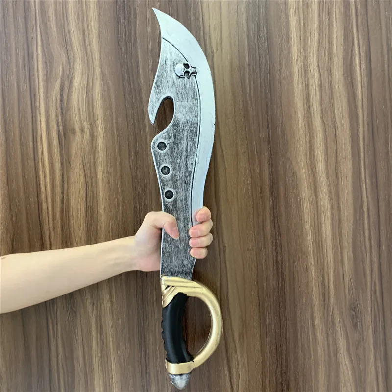 53cm Cosplay Thunder Knife War Beast Sacrifice Knife Sword Prop Weapon Role Playing Cos Pirate Ghost Knife PU Weapon Model Toy 2