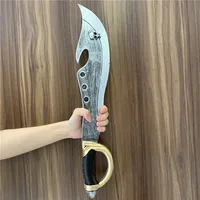 53cm Cosplay Thunder Knife War Beast Sacrifice Knife Sword Prop Weapon Role Playing Cos Pirate Ghost Knife PU Weapon Model Toy 2