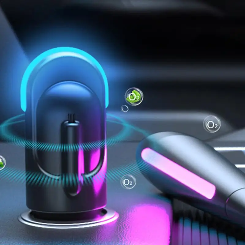 Air Freshener Air Purifier Auto Ionizer Car Air Purifier Portable Ionic Air Freshener Filter Quiet Desktop Purifier Auto Car Purification Filters