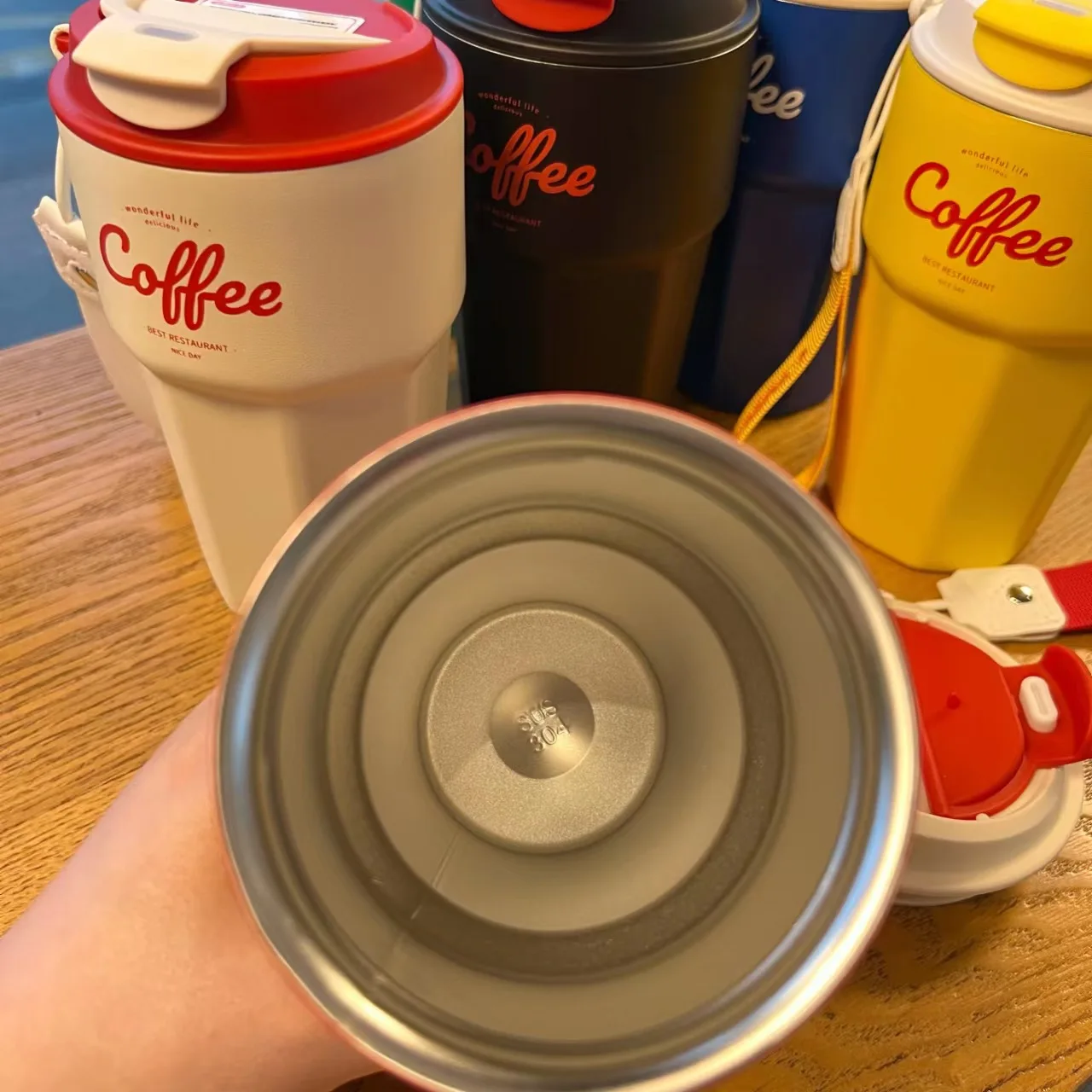 Double Stainless Steel Coffee Mug Leak-Proof Thermos Travel Thermal Vacuum Flask Insulated Cup Milk Tea Water Bottle 620Ml 26 Double Stainless Steel Coffee Mug Leak-Proof Thermos Travel Thermal Vacuum Flask Insulated Cup Milk Tea Water Bottle 620Ml