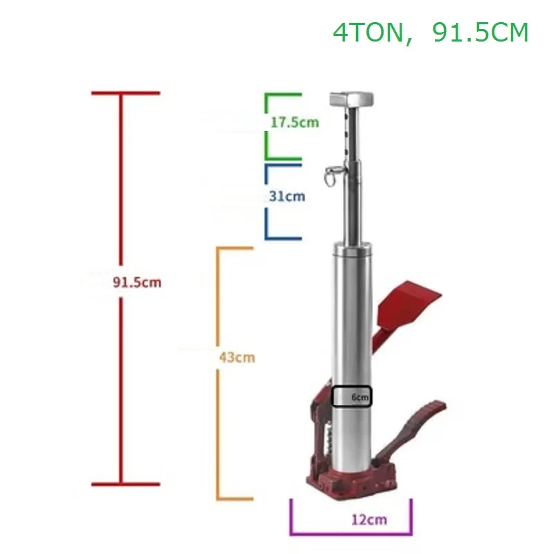 2TON-4Ton Pedal foot type hydraulic bottle Jack for change tire of vehicle car off-road automobile SUV off-road tire tyre change