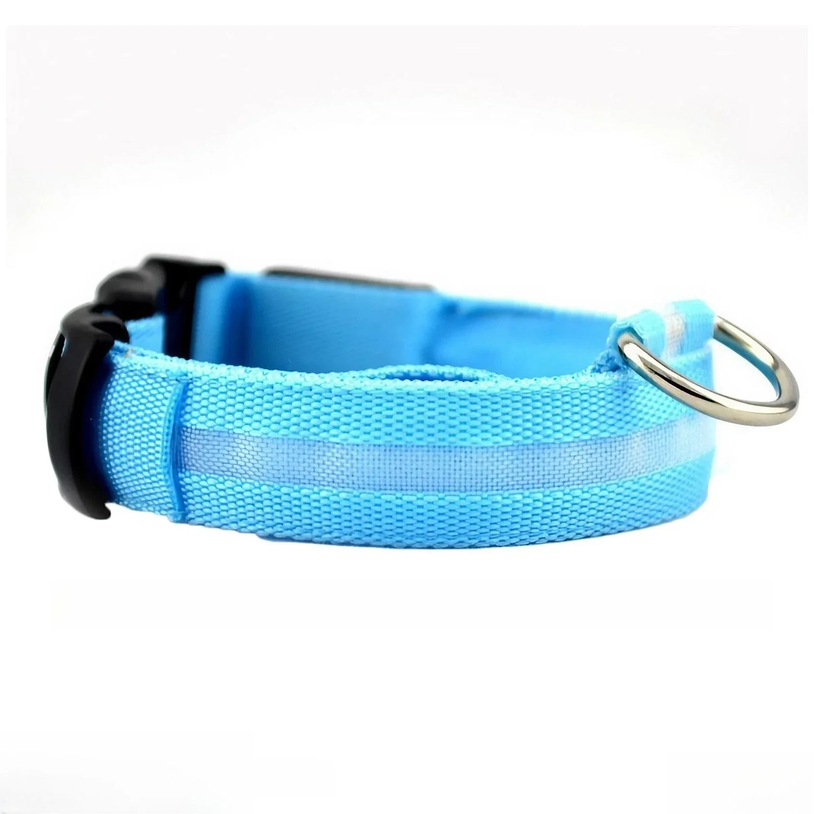 Nylon reflecterende LED-halsband Oplichtende halsband voor huisdieren Hondenverlichting Nachtwandeling Campingbenodigdheden