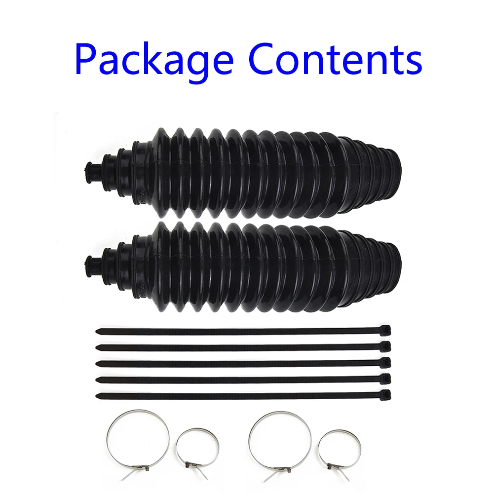 

Accessories Durable Parts Gaiter Pinion Boot +Clamps 23x6cm Rack 9.06\\\"x2.36\\\" Black Ilicone Steering +Cable Ties