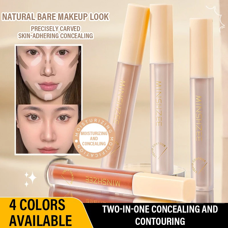 Liquid Contouring Stick 3D Cement Grey Nose Shadow And Highlighter Facial Brightening Cream Contour Bronzer Concealer Makeup_voghion.com