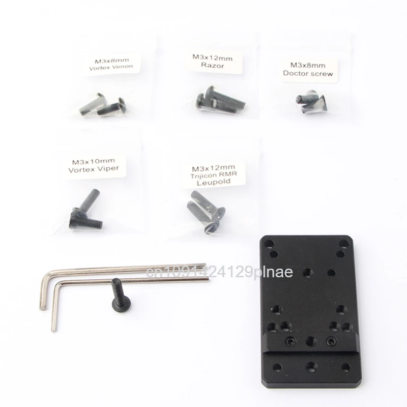 G ock Pistol Rear Sight Red Dot Mounting Plate Kits Fit All G ock Pistol Models Except G21/G42/G43 Tactical Handgun Accessories