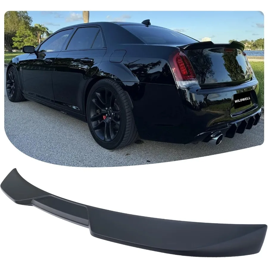 Rear Trunk Spoiler for 20112023 Chrysler 300 300C 300S Touring Limited Highkick Duckbill Style Wing with ABS Material in Matte