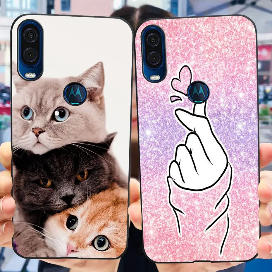 Cute Flower Cat Painted Soft Silicone Phone Case Cover