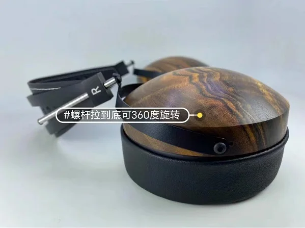 DIY 100mm 110MM Hook opening Headband For Large Headphones Metal Braket 360 Degree Rotatable Genuine Cow Leather