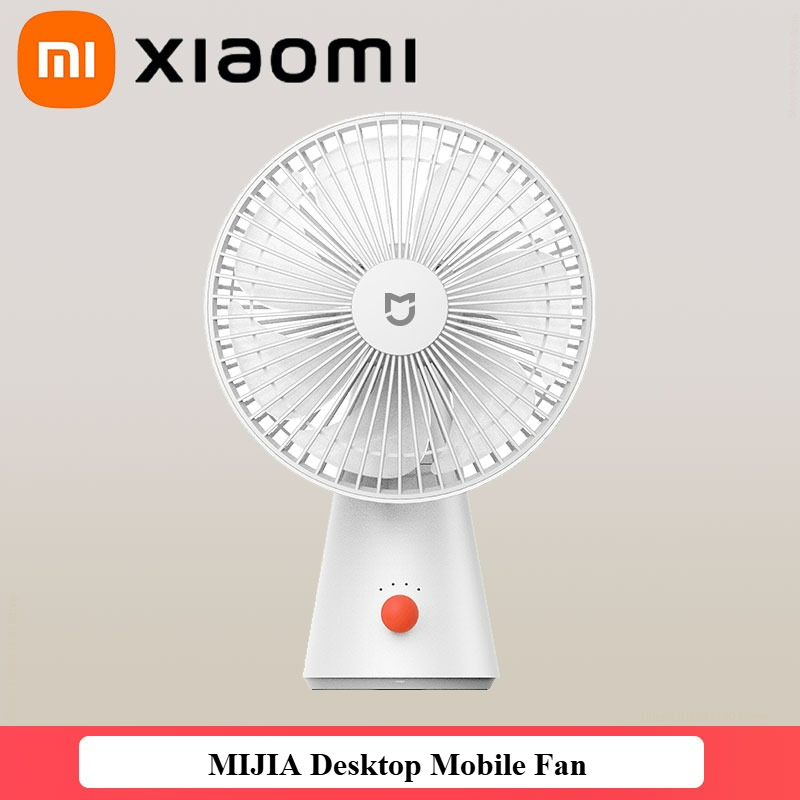 XIAOMI MIJIA Desktop Mobile Fan，Desktop Handheld Two In One，Universal Type-C Charging Port，18.5 - Hour Ultra - Long Battery Life
