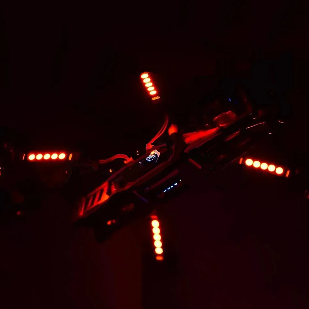 Bande LED RGB 2812 programmable pour drone - Lot de 4