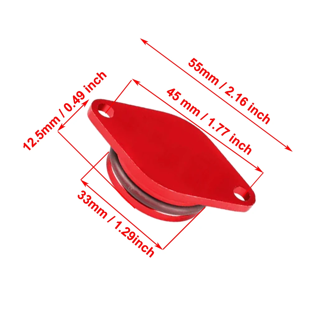 키 블랭크 스월 블랭크 플랩 수리 삭제 키트, 흡기 개스킷 포함, 자동차 교체 부품, 6X33mm