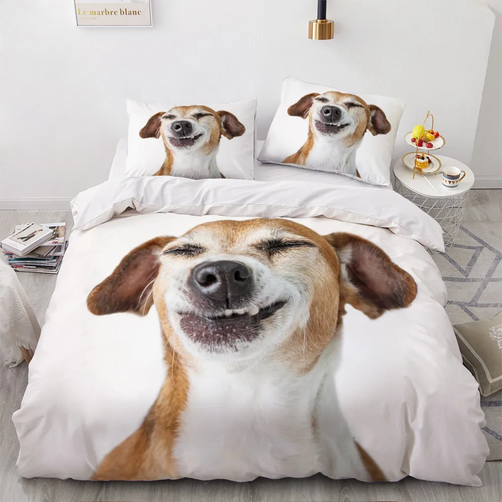 Cute Animals Biancheria Da Letto In Microfibra Con Alpaca - Copripiumino Morbido E Caldo - Varie Misure Fino A King (220x240cm)