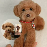 Custom Handmade Wool Felt Pet Model | Luxury Dog Figurine | Unique Memorial Gift 2