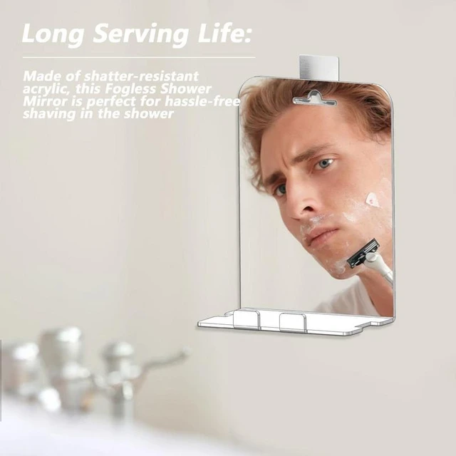 Acryl Anti-Fog-Spiegel Dusche Rasieren Nebel loser Spiegel Waschraum Reise  werkzeuge für Frauen Make-up Mann Rasieren Bad zubehör - AliExpress