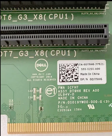 Poweredge 0dt9h6 R730 Riser Pcie Dt9h6 Cartão - Imagem 2