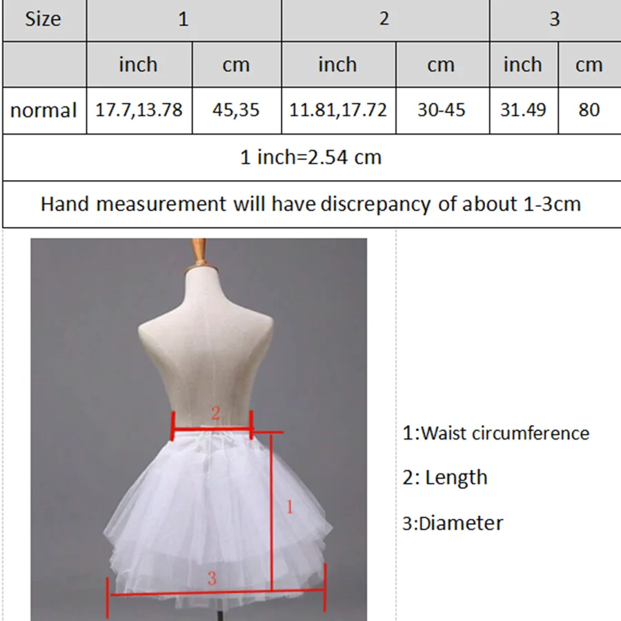 Wedding Petticoat Underskirt Women Girls 3 Layers Short 2025